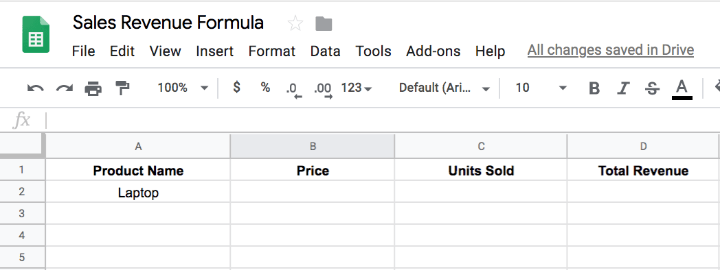 How to Use Google Sheets to Figure Out Sales Revenue Step 1 | The Easiest Way to Figure Out Your Sales Revenue