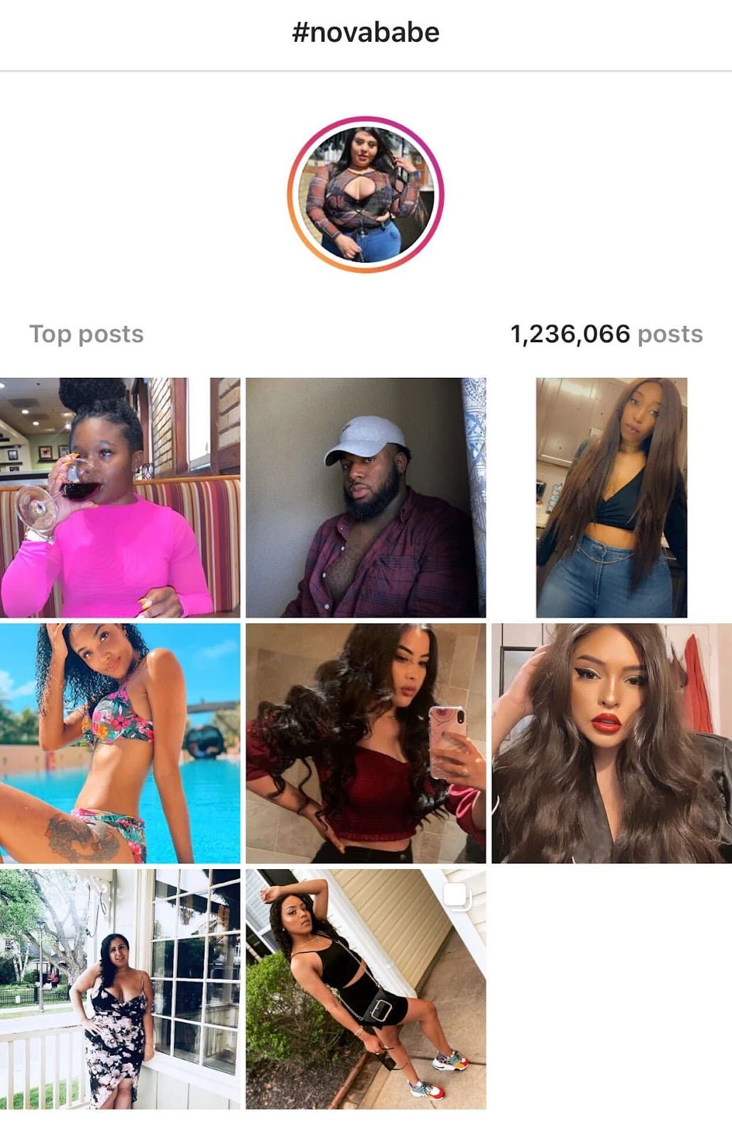 Fashion Nova's branded hashtag campaign.