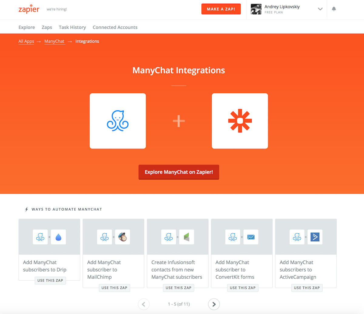 ManyChat Year in Review: Zapier Integration