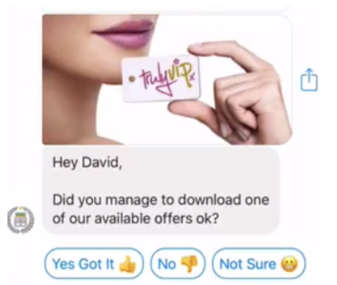 messenger loyalty program example in manychat