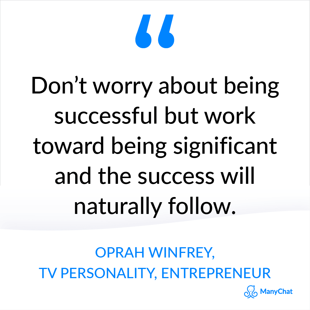 Best entrepreneur quote - Oprah Winfrey