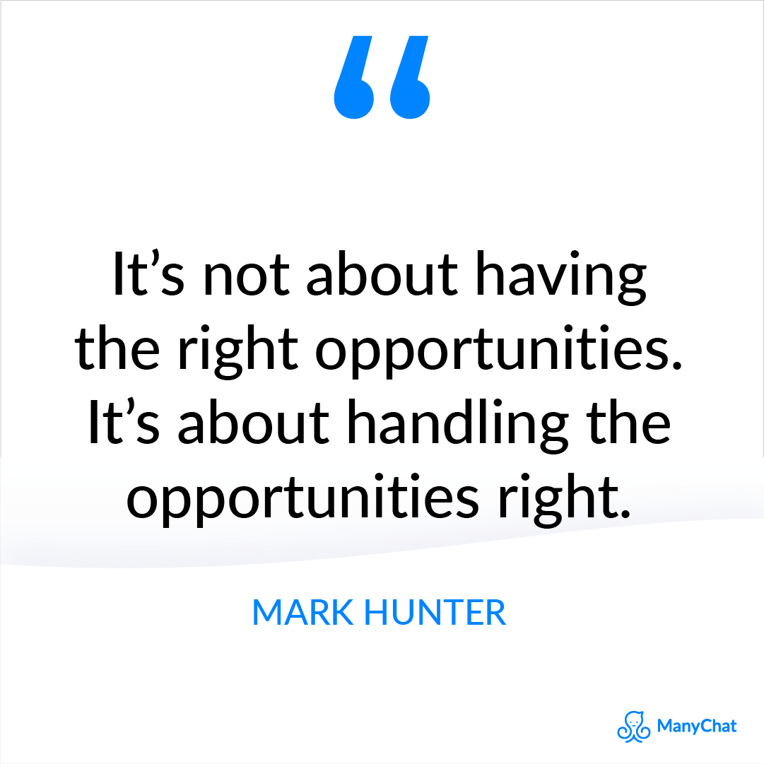 Best Motivational Sales Quote by Mark Hunter