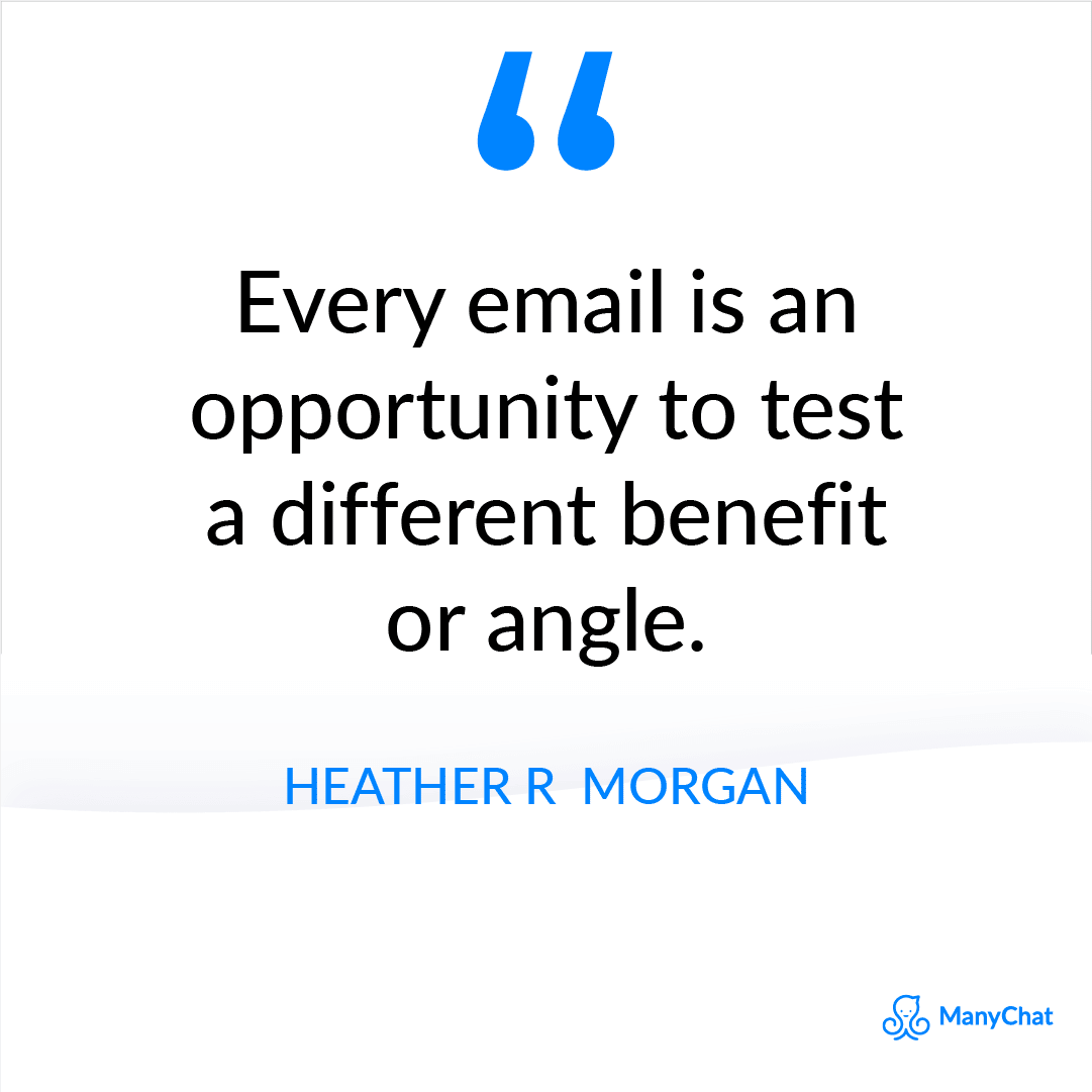 Email Marketing Quote by Heather R. Morgan