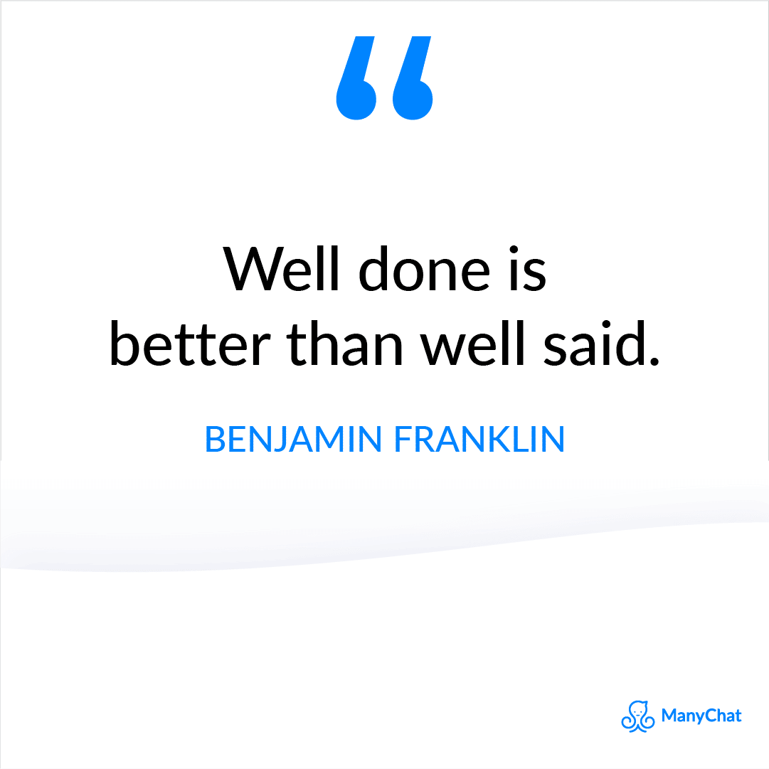 Inspirational Quote from Benjamin Franklin