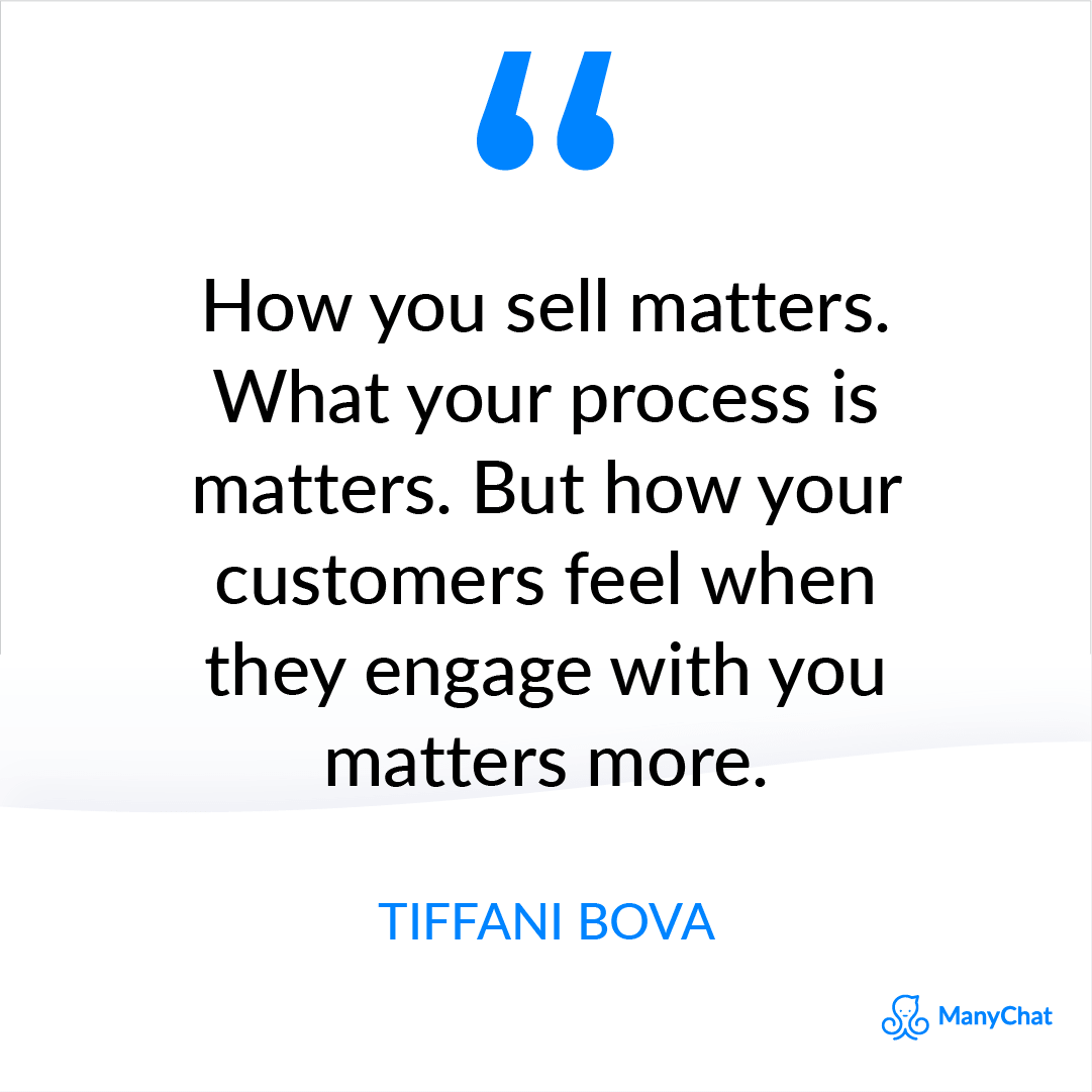 Sales Quote from Tiffani Bova