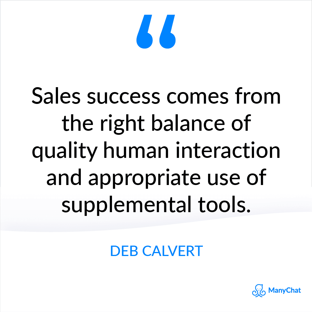 Sales Quote from Deb Calvert