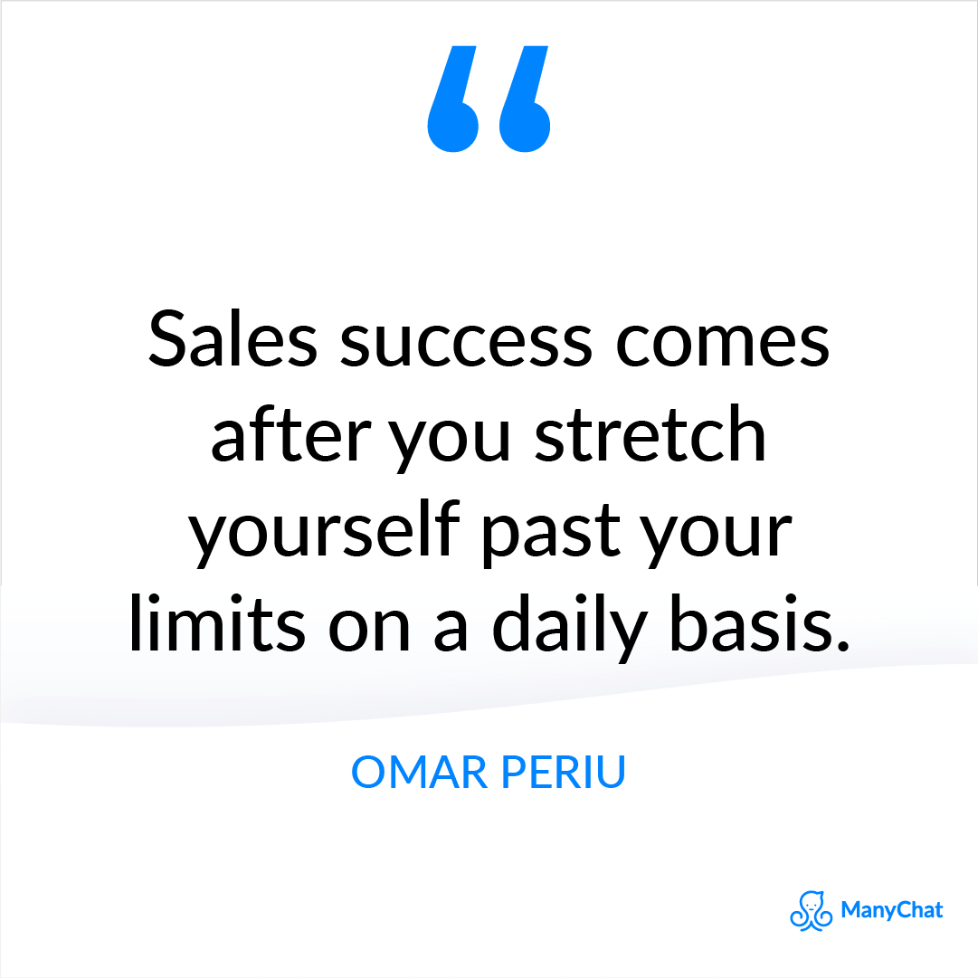 Sales Success Quote by Omar Periu