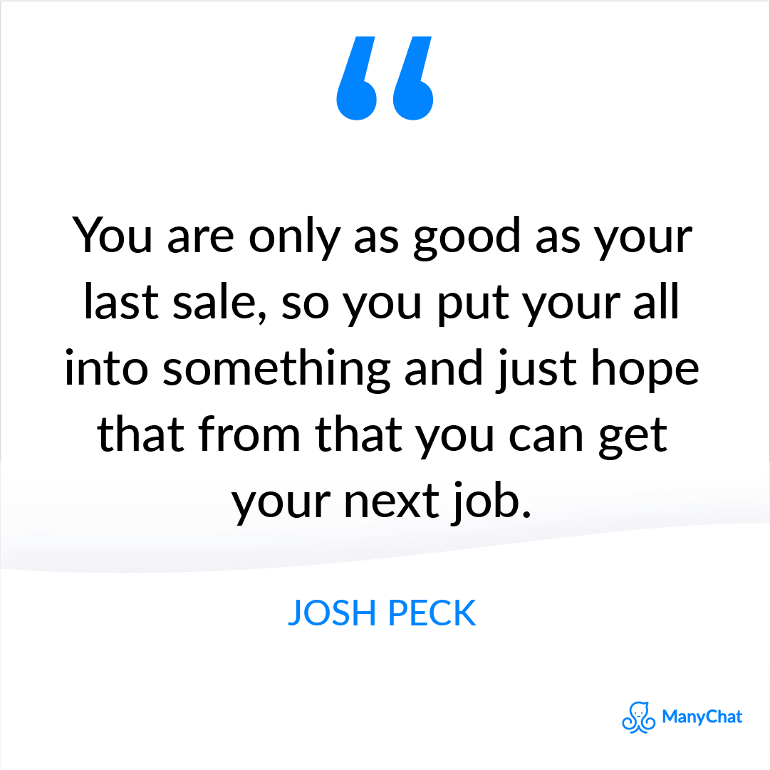 Great Sales Advice from Josh Peck