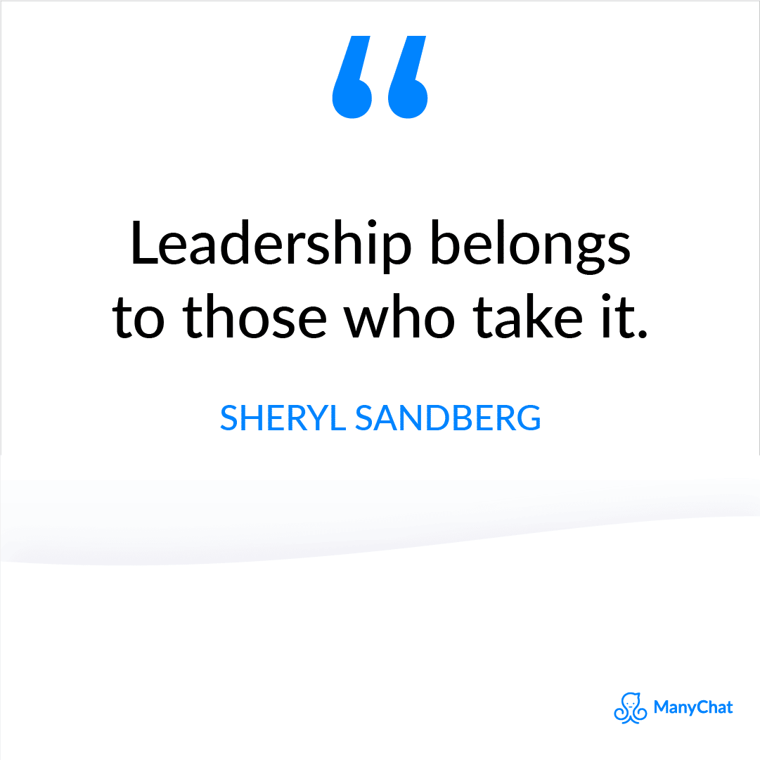 Leadership Quote by Sherlyn Sandberg