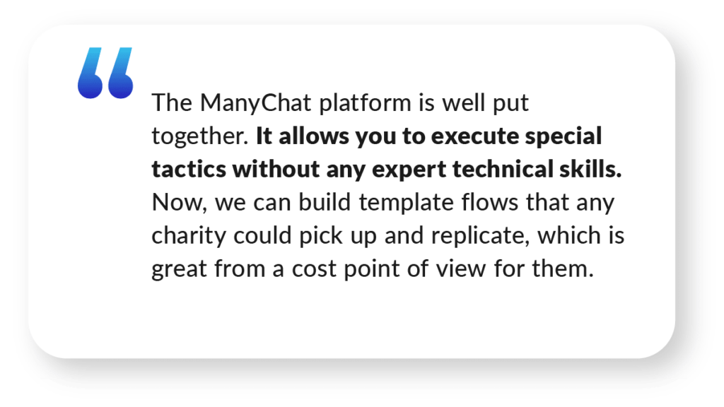 Quote about ManyChat