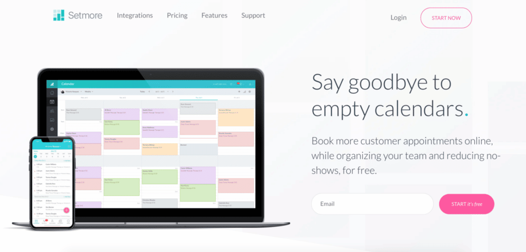Setmore appointment scheduling apps