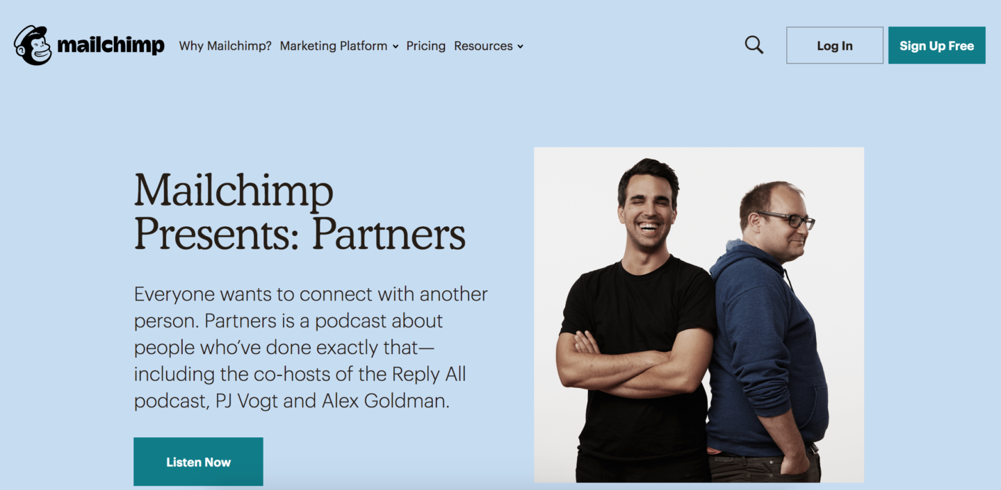 Screenshot of ManyChat email marketing software interface showing design elements and functionality.