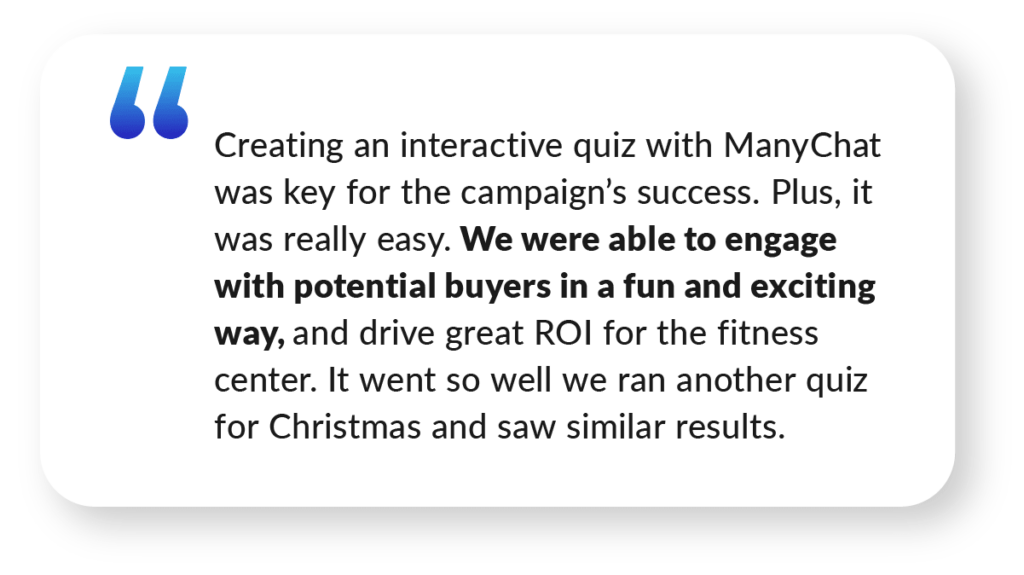 ManyChat Case Study Quote