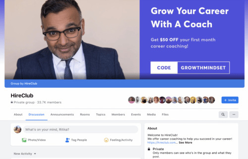 Facebook Group: HireClub