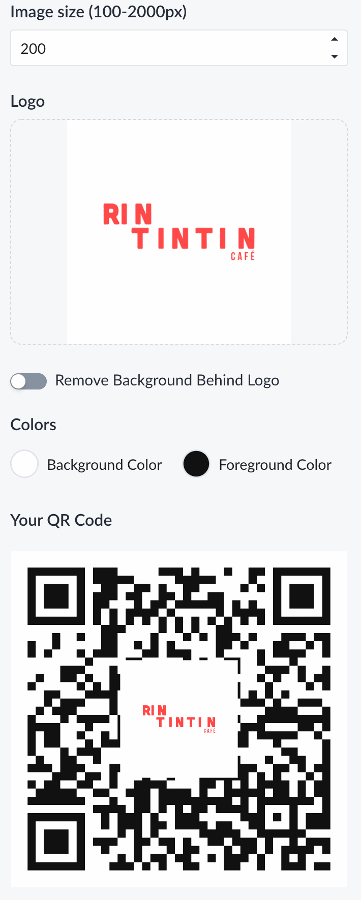 Customizing QR Code