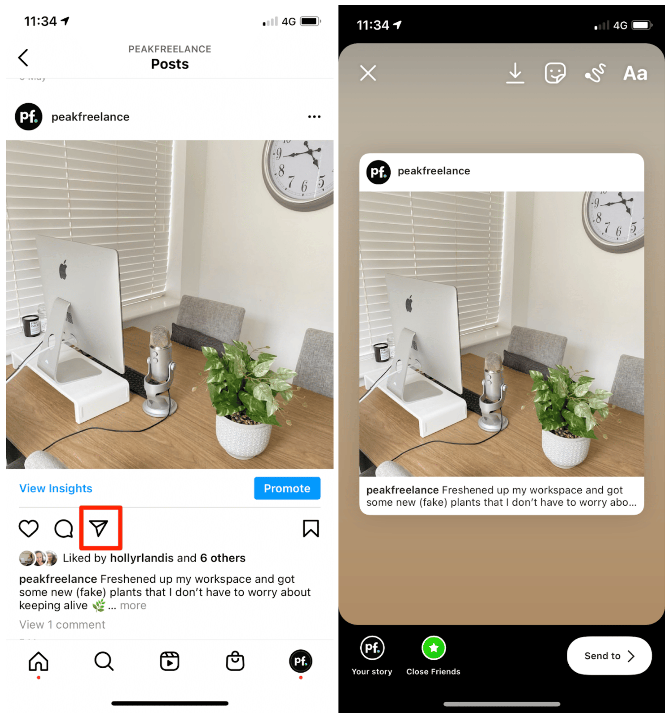 how to boost a post on instagram