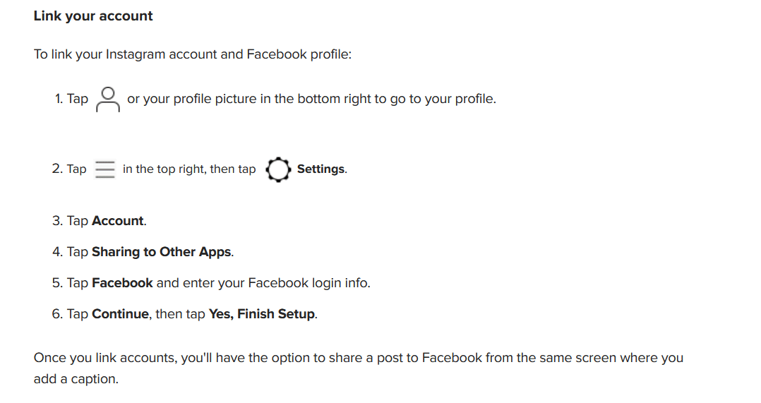 How to Link Personal Instagram & Facebook Accounts