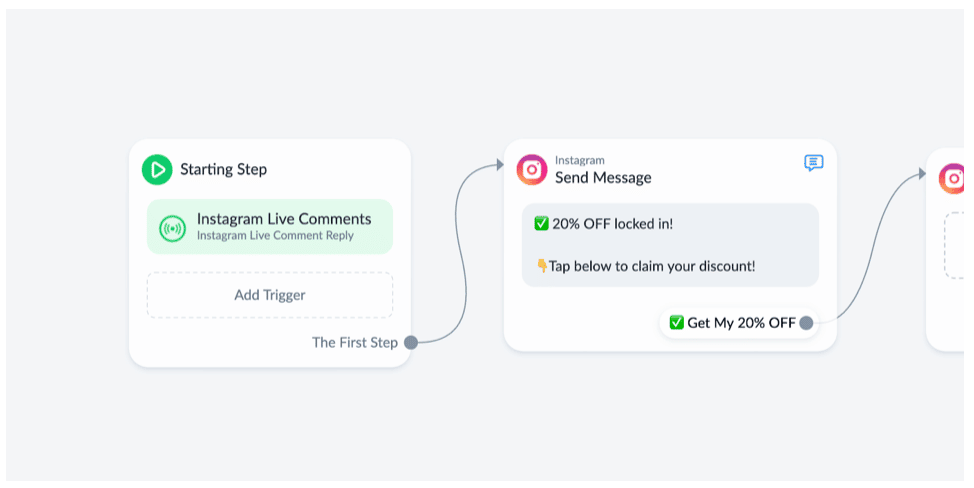 Instagram live automation Flow