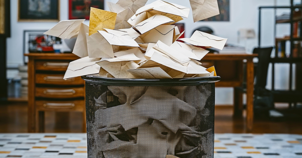 Old conversation in trash