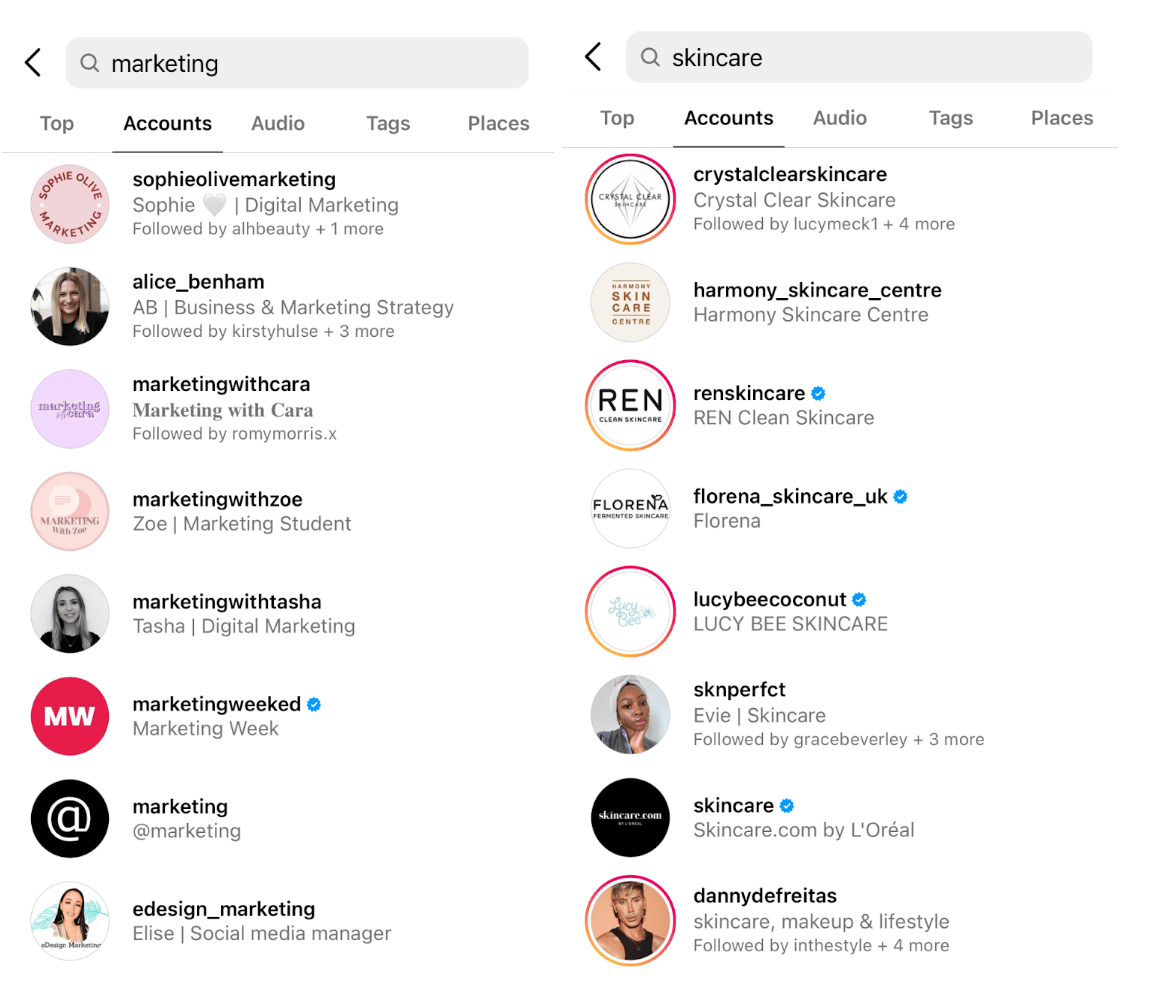 how to find instagram competitors